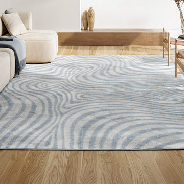 Maribo Abstract Groovy Striped Area Rug